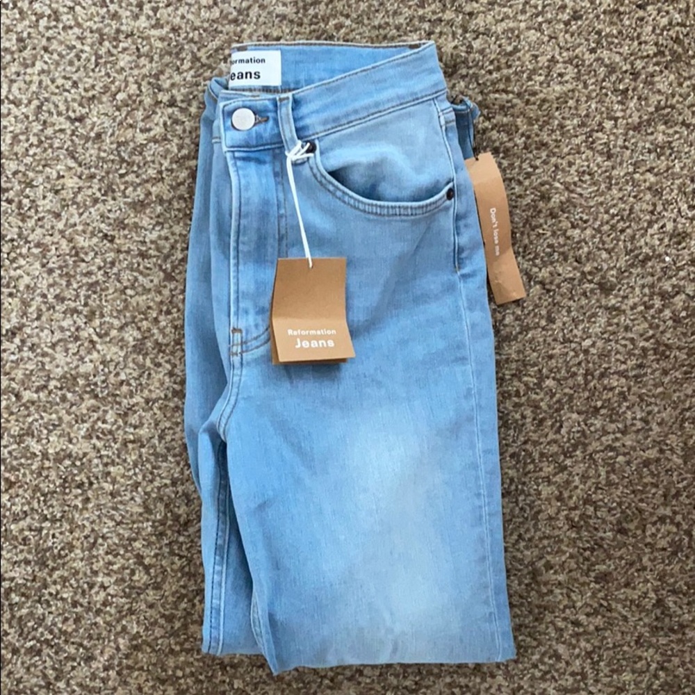Reformation Jeans St. Lucia High & Skinny Crop 26